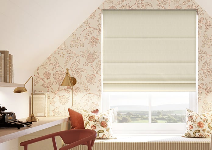 Braemar, Light Ecru - Motorised Roman Blind - Image 3